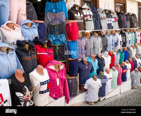 la store selling fake clothes|counterfeit clothing container.